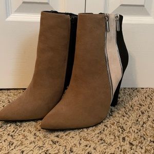 Brown booties - never worn